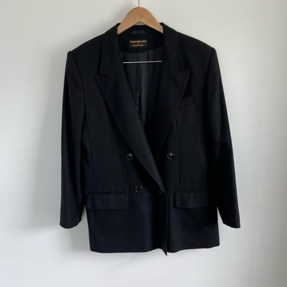 Vintage Double Breasted Wool Tailored Blazer - Picture 2 of 15